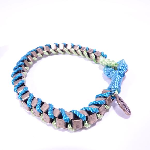 J.Crew AEO Gap Women's Rainbow Braided Crystal Stone Bracelet Set of 4 NWT 125 - Picture 6 of 9